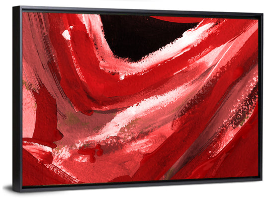 Crimson Void Abstract Wall Art
