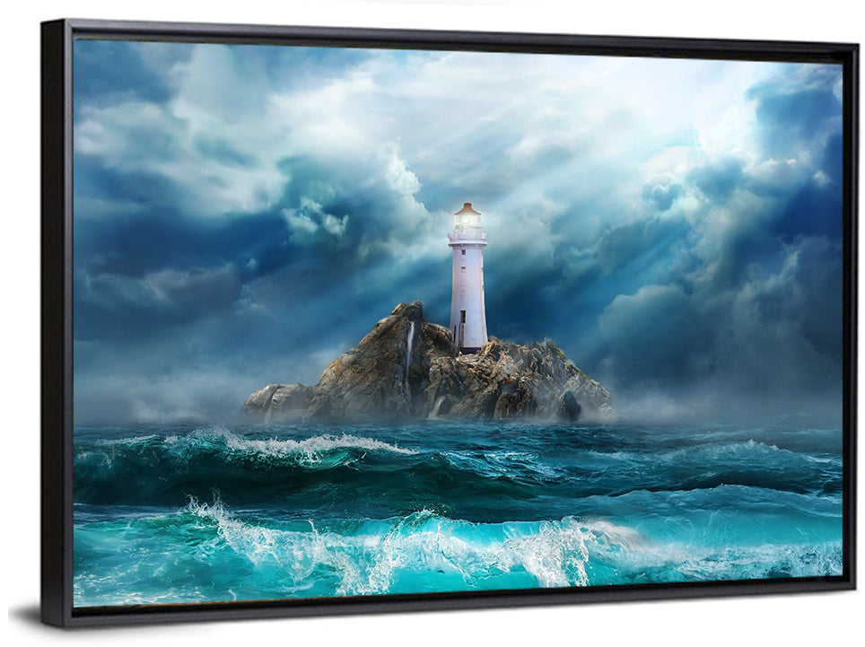 Rocky Island Lighthouse Wall Art