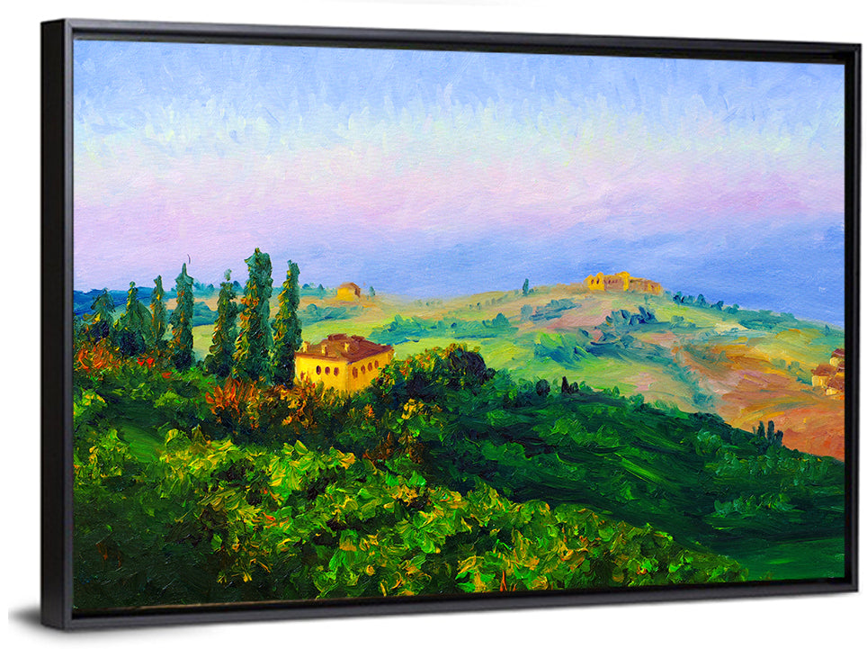 Tuscany Twilight Villa Wall Art
