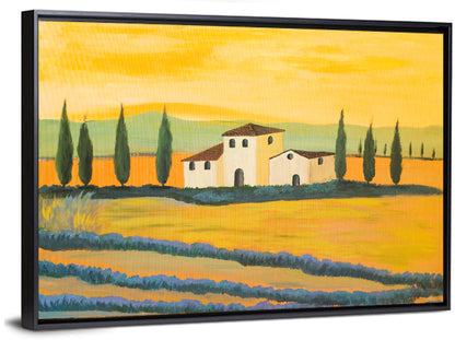 Tuscan Lavender Field Wall Art