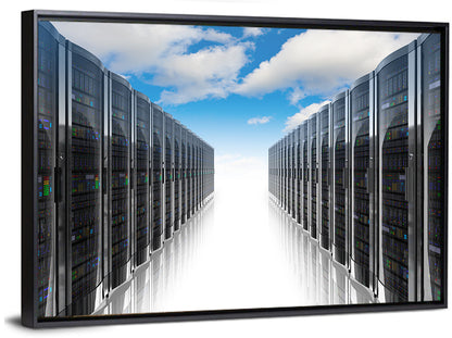 Data Center Corridor Cloudscape Wall Art