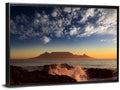 Table Mountain Sunset Silhouette Wall Art