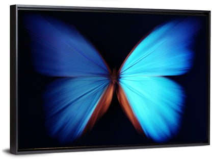Blue Butterfly Macro Study Wall Art