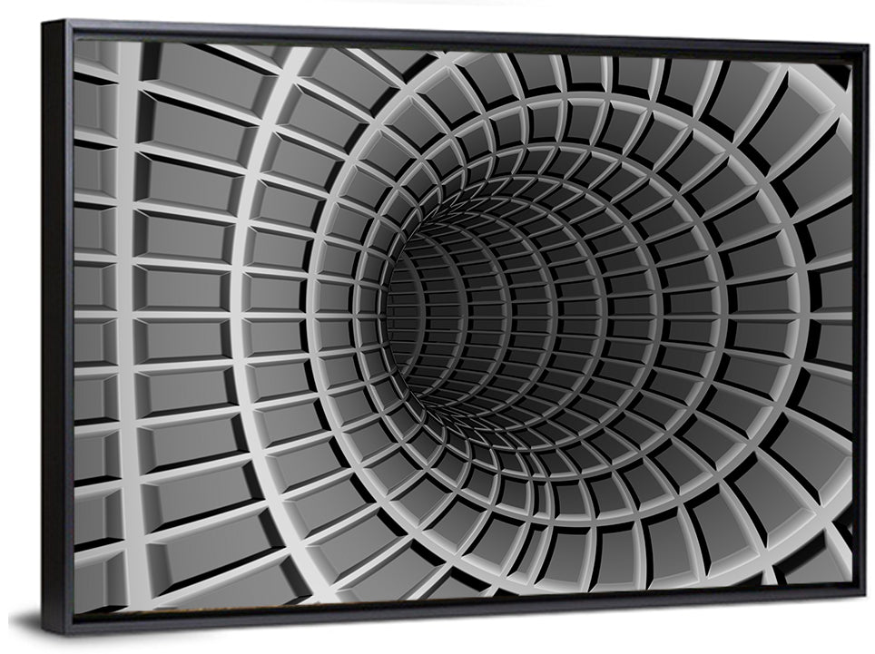 Metal Tunnel Abstraction Wall Art