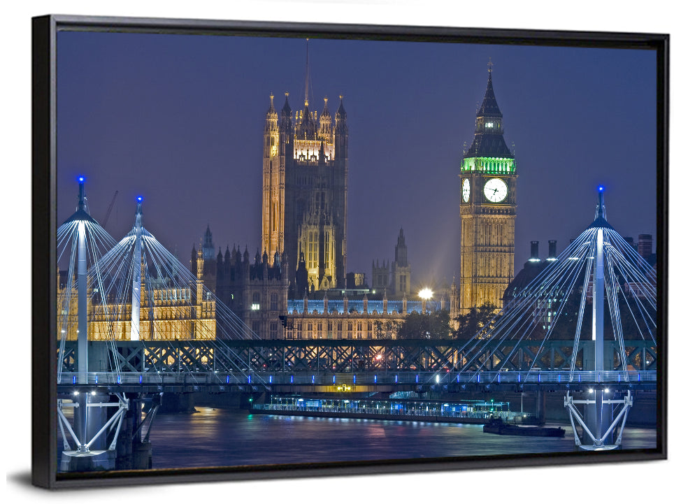 Big Ben Night Skyline Wall Art
