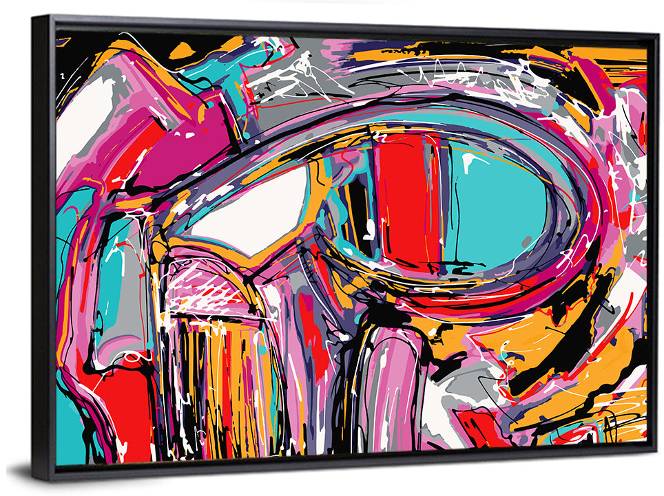 Elliptical Swirl Abstract Wall Art