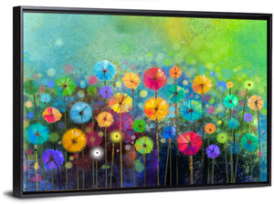 Watercolor Flower Abstract Wall Art