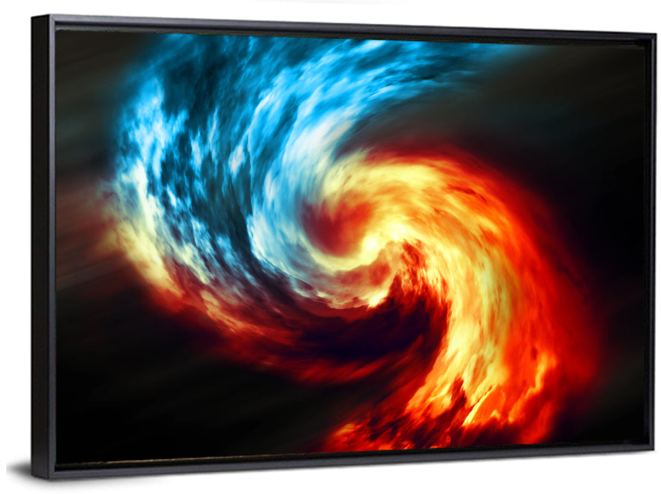 Smoky Spiral Vortex Wall Art