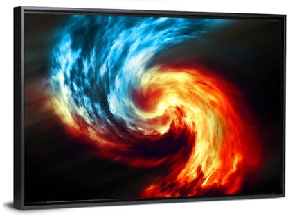 Smoky Spiral Vortex Wall Art