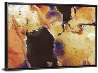 Merging Continents Textured Abstract Wall Art