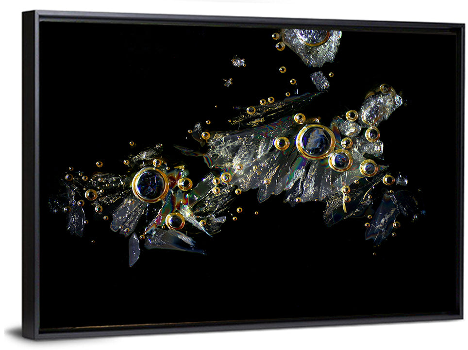 Microscopic Vitamin C Crystals Wall Art
