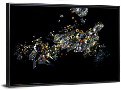 Microscopic Vitamin C Crystals Wall Art