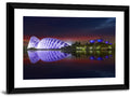 Gardens by the Bay Night Reflection Wall Art