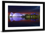 Gardens by the Bay Night Reflection Wall Art