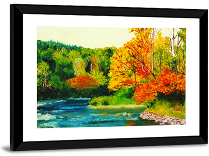 Maple River in Autumn Wall Art