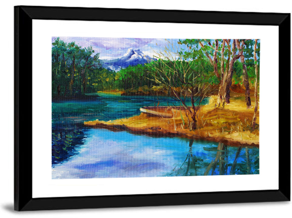 Autumn Mountain Stream Wall Art