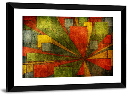 Radial City Cubes Wall Art