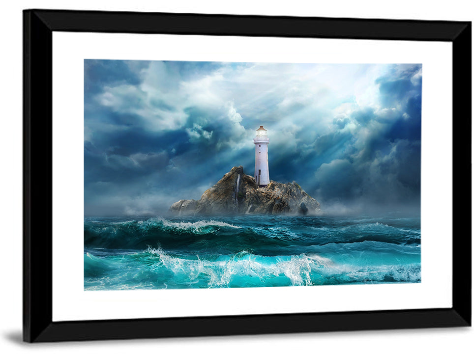 Rocky Island Lighthouse Wall Art