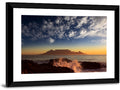 Table Mountain Sunset Silhouette Wall Art