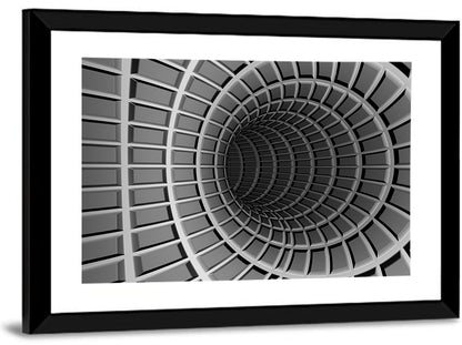 Metal Tunnel Abstraction Wall Art