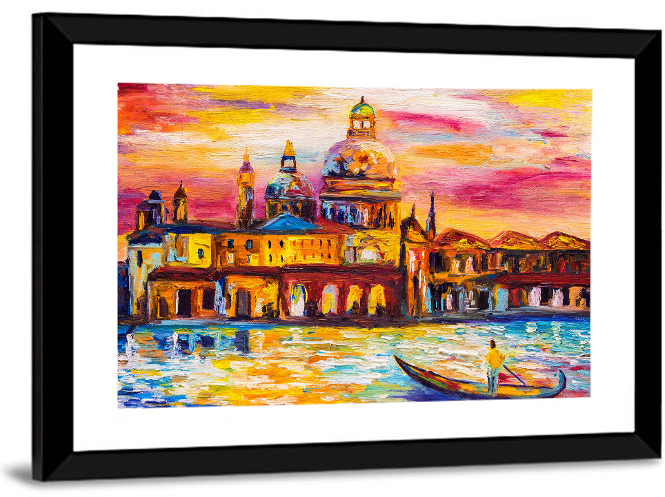 Venetian Sunset Oil Painting Wall Art