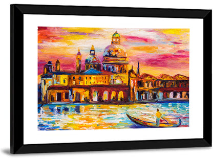 Venetian Sunset Oil Painting Wall Art