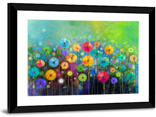 Dreamy Wildflower Watercolor Wall Art