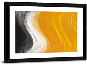 Oil Painted Curves Wall Art