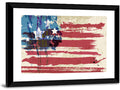 Vintage Distressed American Flag Wall Art