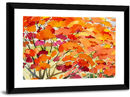 Autumn Canopy Abstract Wall Art