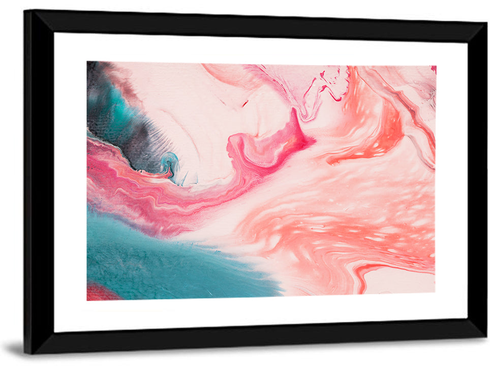 Marbled Swirl Abstract Wall Art