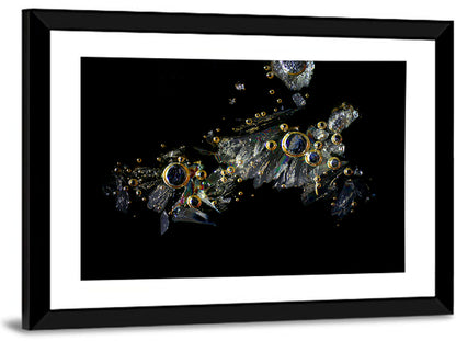 Microscopic Vitamin C Crystals Wall Art