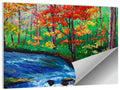 Maple by the Stream Illustration Wall Art