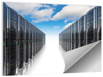 Data Center Corridor Cloudscape Wall Art
