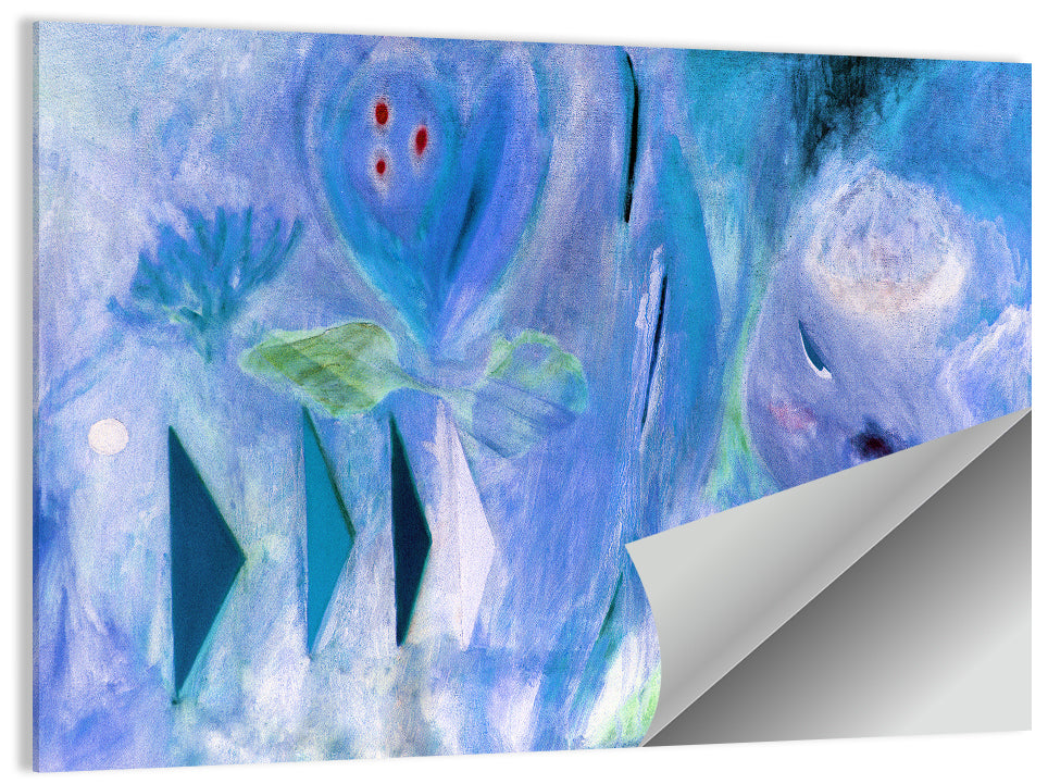 Bluish Textured Abstract Wall Art