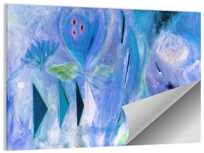 Bluish Textured Abstract Wall Art