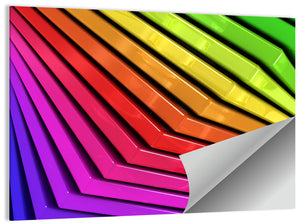 Colorful Rainbow Abstract Wall Art