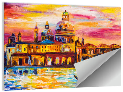 Venetian Sunset Oil Painting Wall Art
