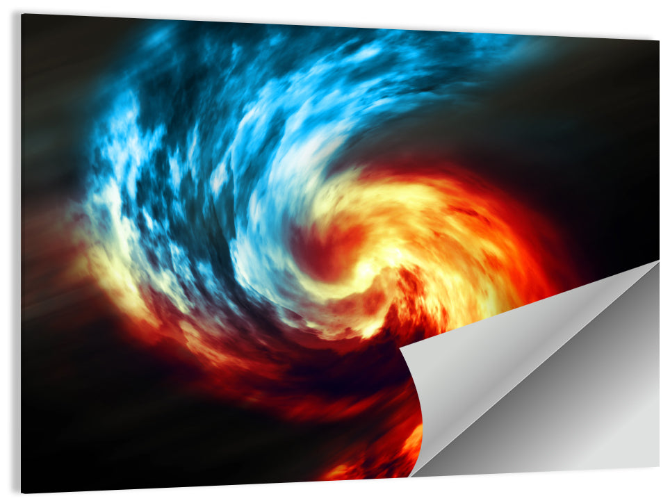 Smoky Spiral Vortex Wall Art