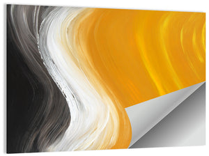 Oil Painted Curves Wall Art