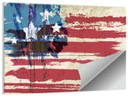 Vintage Distressed American Flag Wall Art