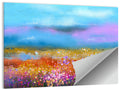 Blue Sky Meadow Wildflowers Wall Art