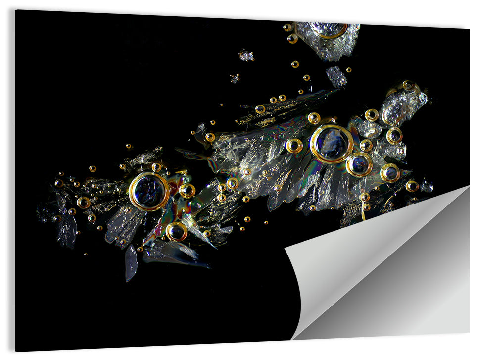 Microscopic Vitamin C Crystals Wall Art