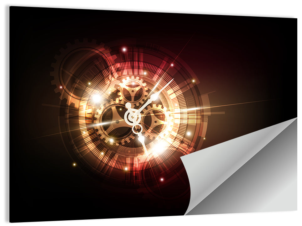 Steampunk Time Machine Concept Wall Art