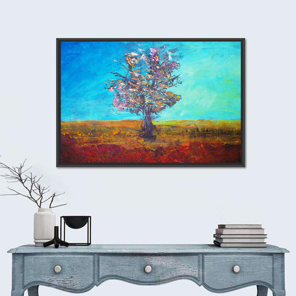 Lone Tree Illustration Wall Art
