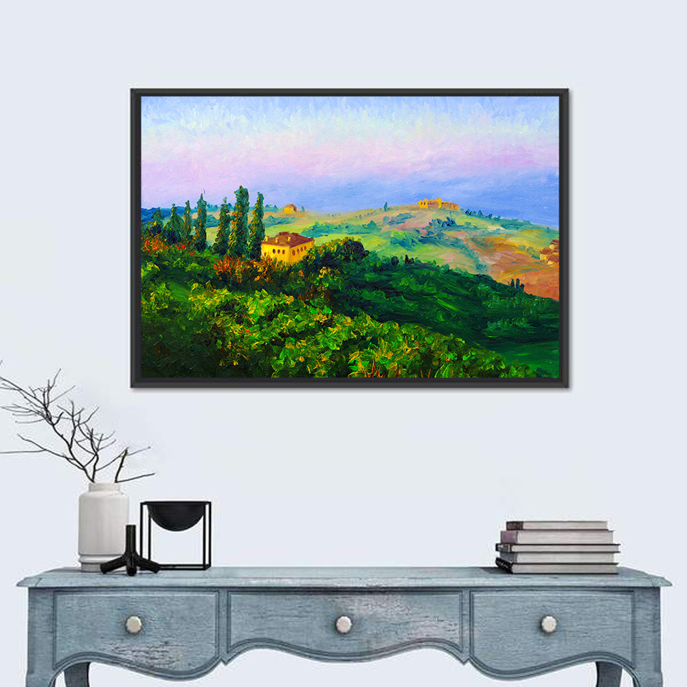 Tuscany Twilight Villa Wall Art