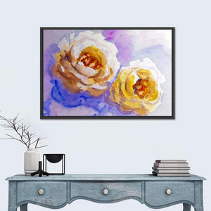 Artistic Roses Couple Wall Art