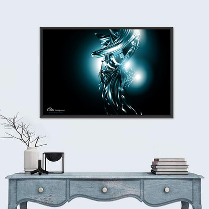 Metallic Ribbon Swirl Wall Art