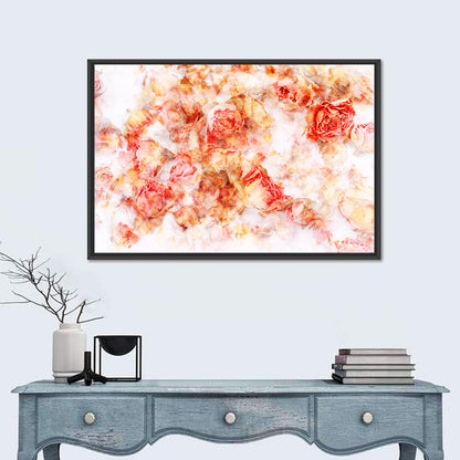Scattered Dried Rose Petals Wall Art