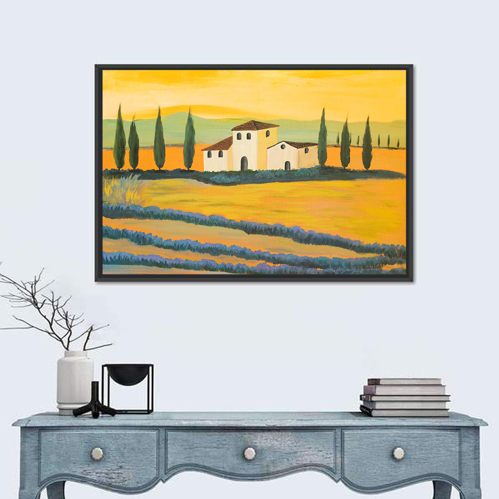 Tuscan Lavender Field Wall Art